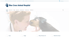 Desktop Screenshot of bluecrossanimalhospital.ca